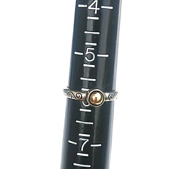 BRIGHTON *SOLID* Sterling Silver Etched Ring Trip - Picture 4 of 8